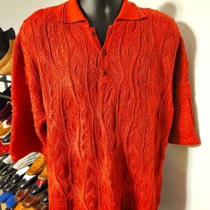 2XL Short sleeve polo collar Coogi sweater